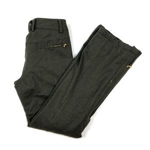 Erin Snow Women's Pants Size 6 Olive Green Wool